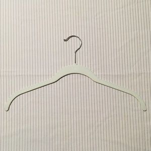 9 Joy Mangano Cream Chrome Huggable Shirt Hangers